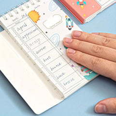 English Vocabulary Notebook with Memory Tool for Improved Word Retention