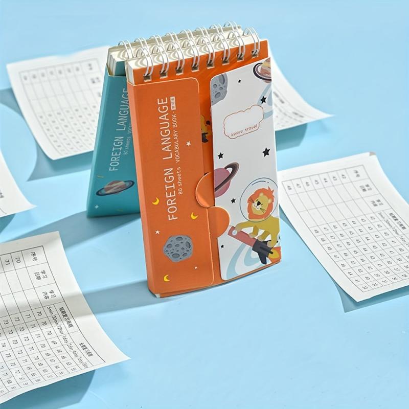English Vocabulary Notebook with Memory Tool for Improved Word Retention