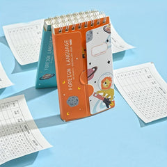 English Vocabulary Notebook with Memory Tool for Improved Word Retention