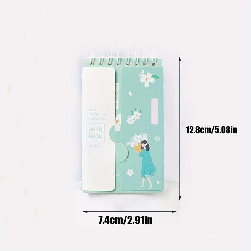 English Vocabulary Notebook with Memory Tool for Improved Word Retention