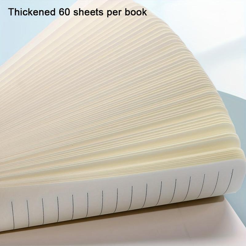 4pcs A5 Spiral Notebook Sea Wave Pattern 240 Sheets
