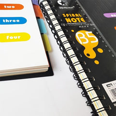 Spiral Coil Assortment Notebook 130 Sheets 260 Pages