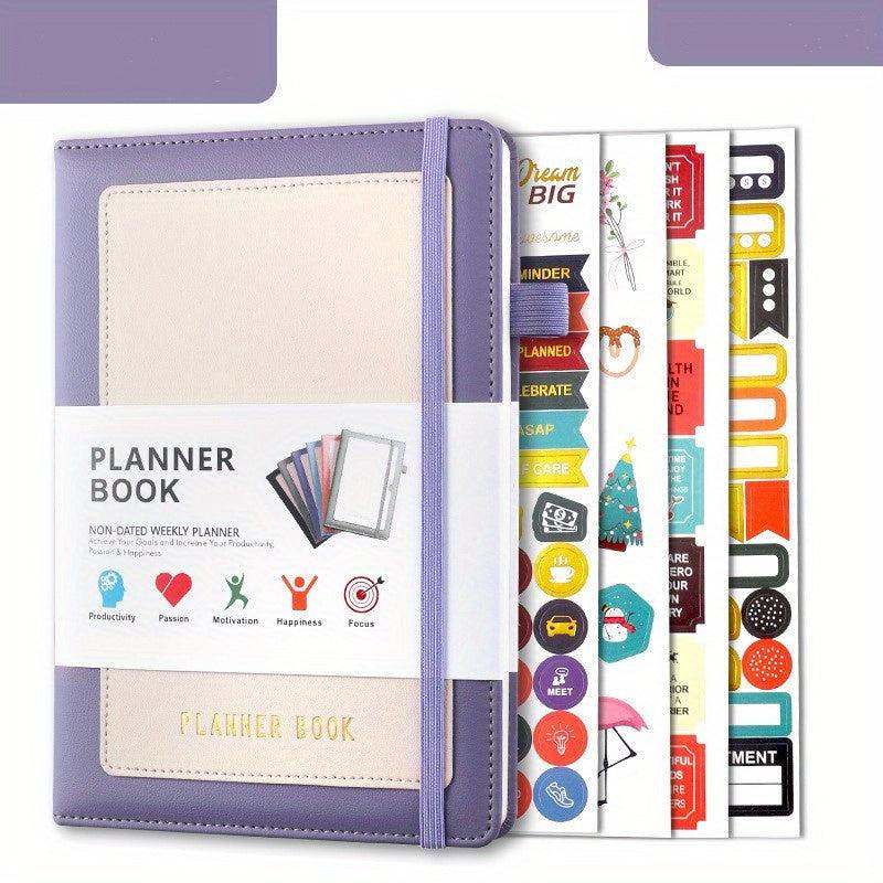 Planner Efficiency Handbook Weekly Monthly Schedule Strap Stickers