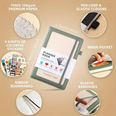 Planner Efficiency Handbook Weekly Monthly Schedule Strap Stickers