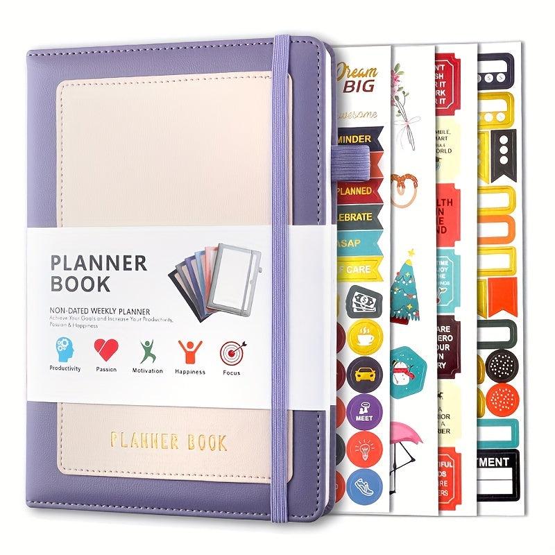 Planner Efficiency Handbook Weekly Monthly Schedule Strap Stickers