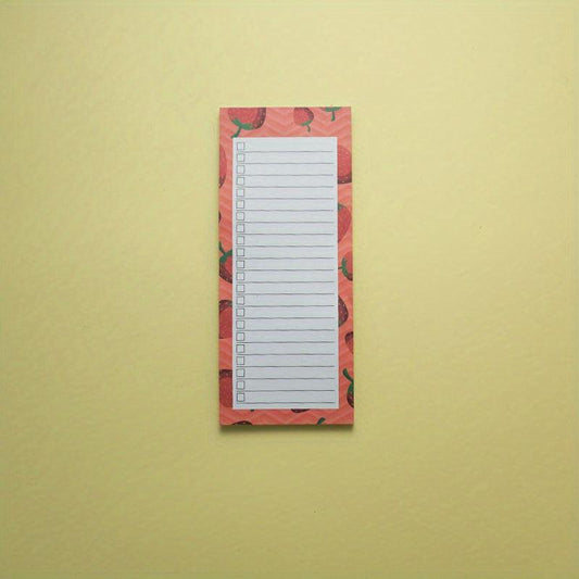 50 Colorful Fruit Magnetic Notepads for Lists & Reminders