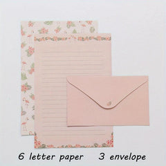 Flamingo Writing Paper & Envelopes Set for Letters