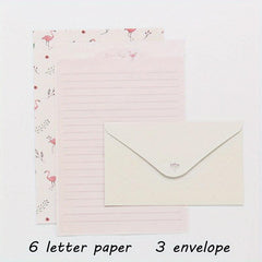 Flamingo Writing Paper & Envelopes Set for Letters