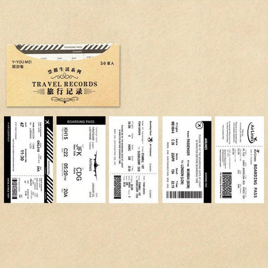 30pcs Vintage Style Bill Paper for Scrapbooking DIY Stationery School Supplies