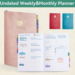 A5 Weekly Planner & Goals Journal - Time Management & Productivity