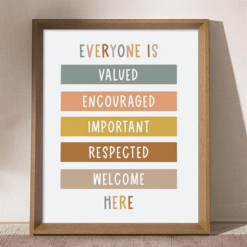 Boho Classroom Decor 8x10in Poster Digital Print