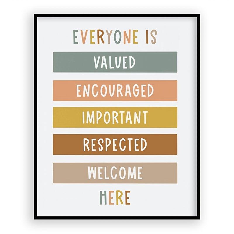Boho Classroom Decor 8x10in Poster Digital Print