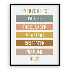Boho Classroom Decor 8x10in Poster Digital Print