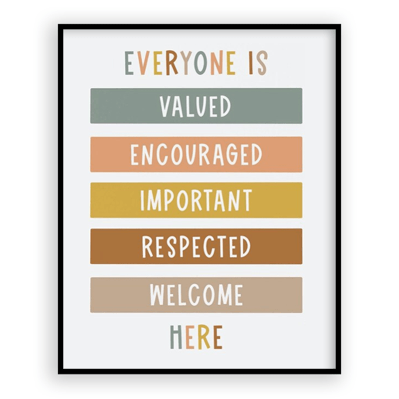 Boho Classroom Decor 8x10in Poster Digital Print