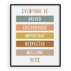 Boho Classroom Decor 8x10in Poster Digital Print