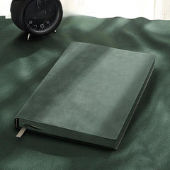 Vintage Sheepskin Business Meeting Notebook - Hardcover Work Notepad