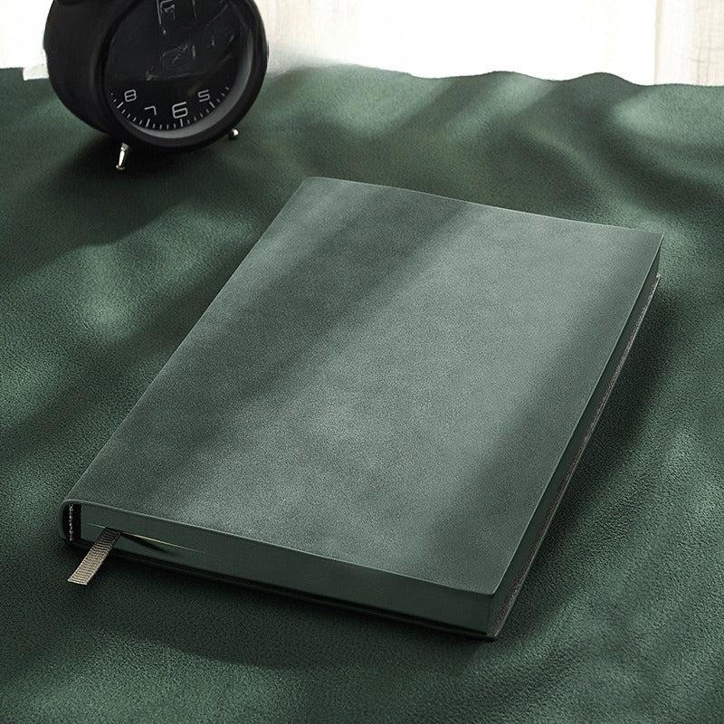 Vintage Sheepskin Business Meeting Notebook - Hardcover Work Notepad