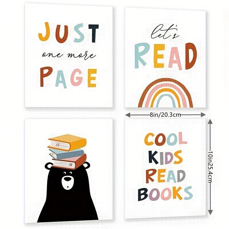 4 Bear Reader Artwork Students - Brighten Your Classroom!