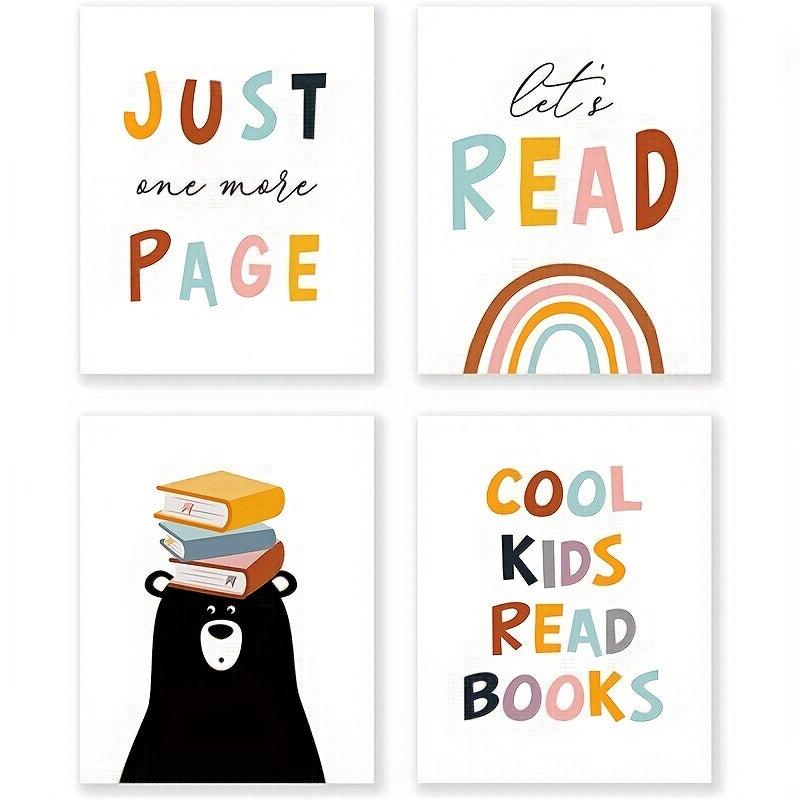 4 Bear Reader Artwork Students - Brighten Your Classroom!