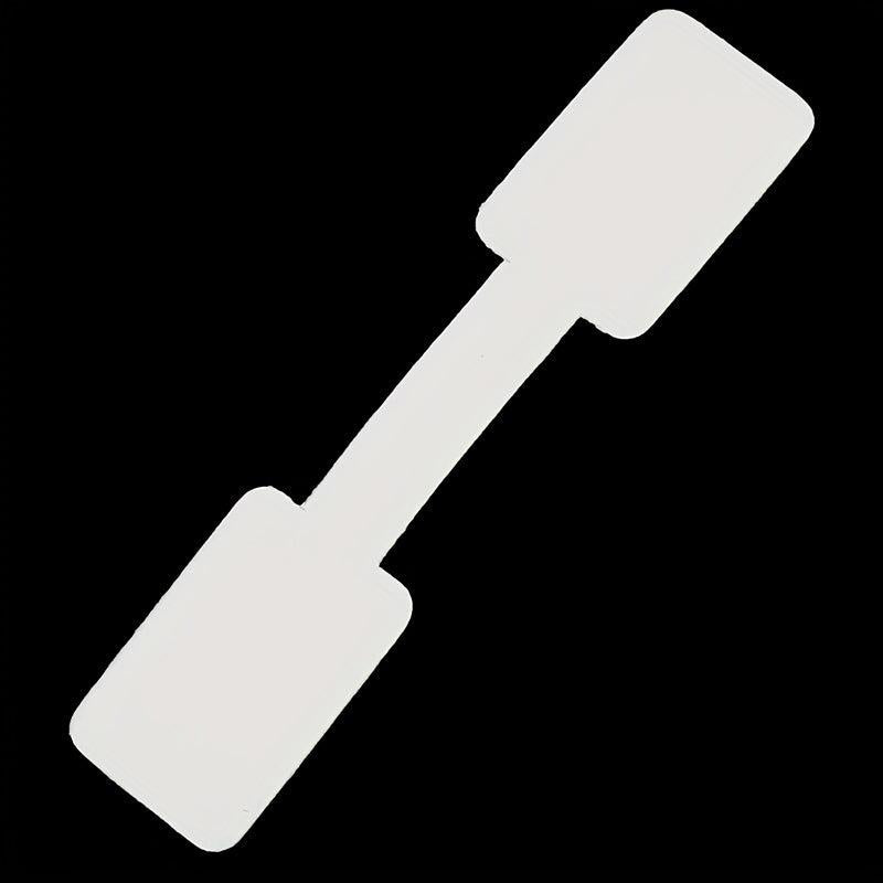 50-100pcs Blank Tag Necklace Ring Jewelry Coated Paper Sticker Tag