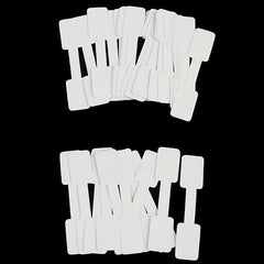 50-100pcs Blank Tag Necklace Ring Jewelry Coated Paper Sticker Tag