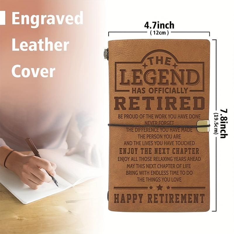 Retirement Journal Gift Leather Travel Notebook