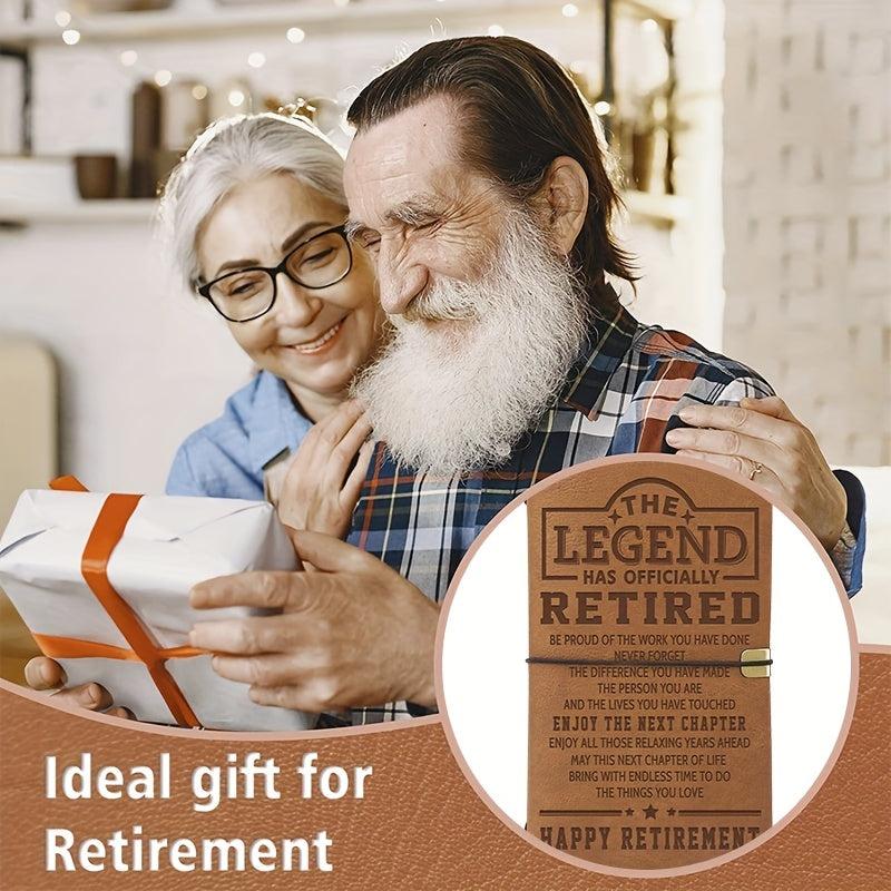 Retirement Journal Gift Leather Travel Notebook