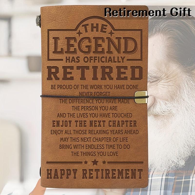 Retirement Journal Gift Leather Travel Notebook