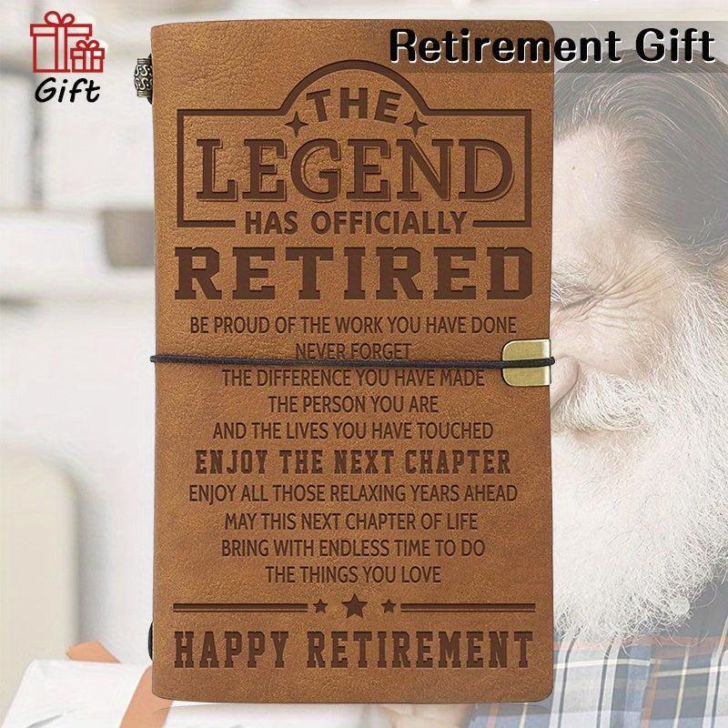 Retirement Journal Gift Leather Travel Notebook