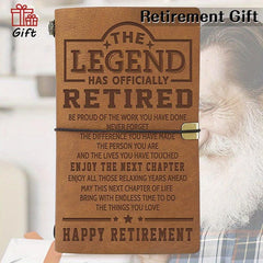 Retirement Journal Gift Leather Travel Notebook