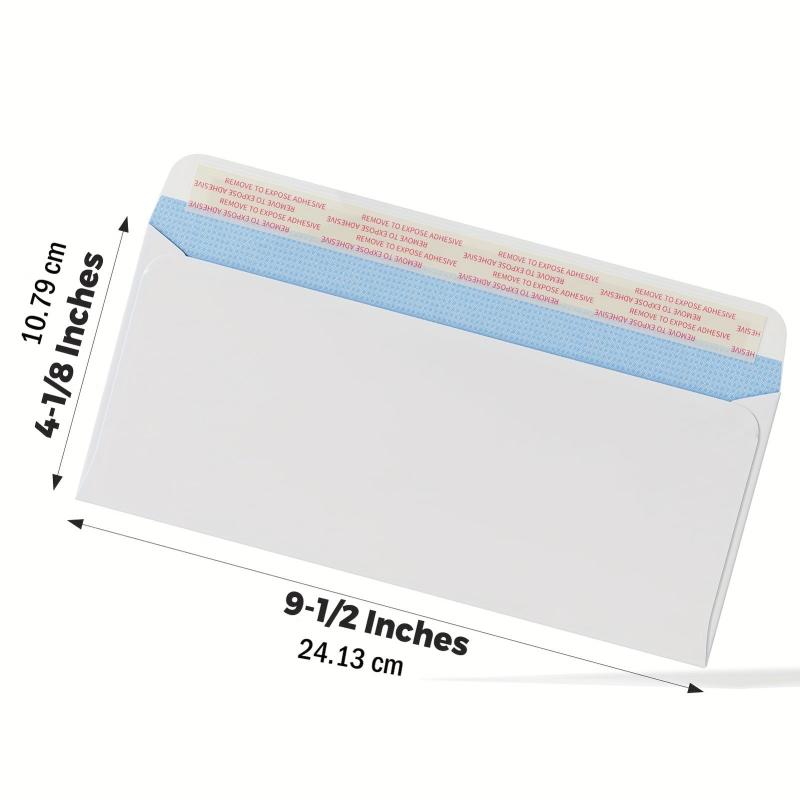 Grapro Envelopes with Sticky for Privacy & Business, Peel and Seal