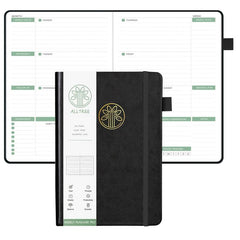 Undated Weekly & Monthly Planner Hardcover Notebook