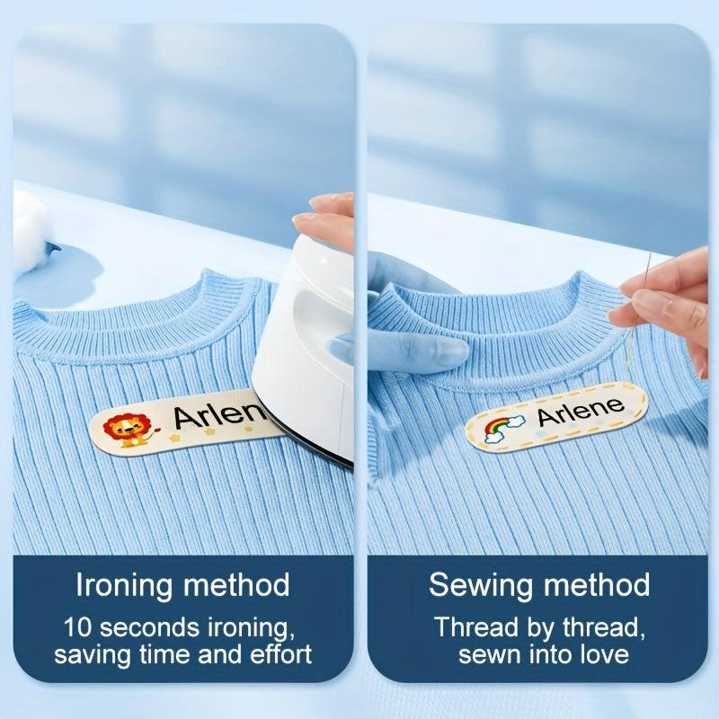 Embroidered Student Name Stickers for Personalized Clothing