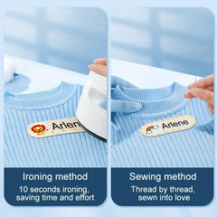 Embroidered Student Name Stickers for Personalized Clothing