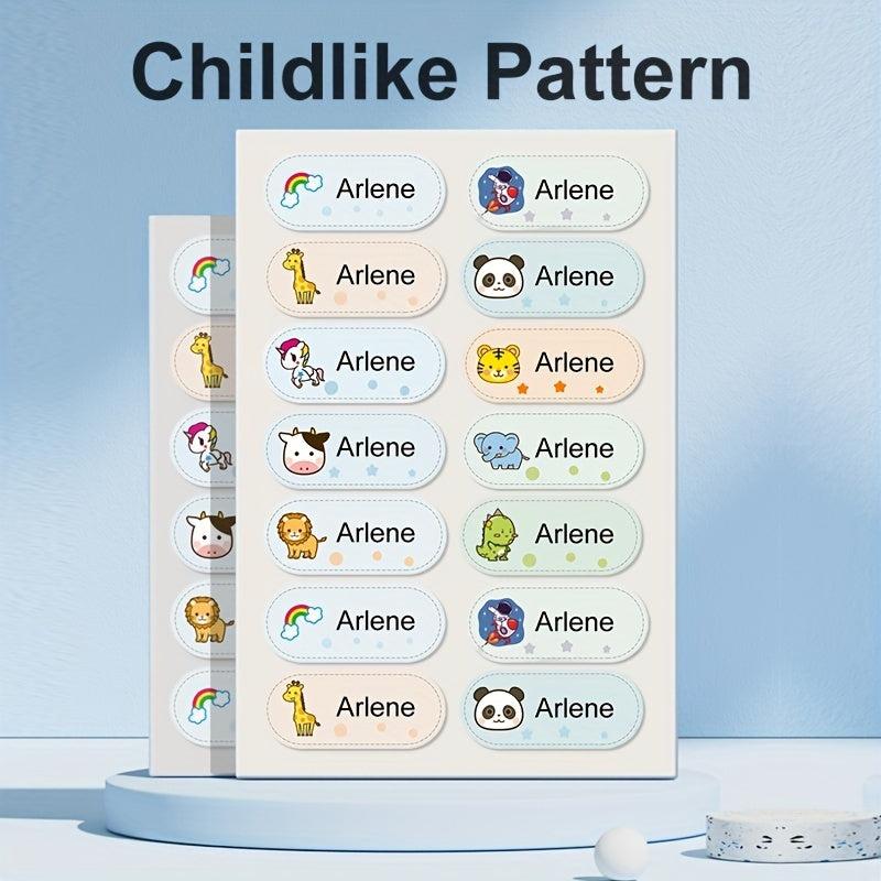 Embroidered Student Name Stickers for Personalized Clothing