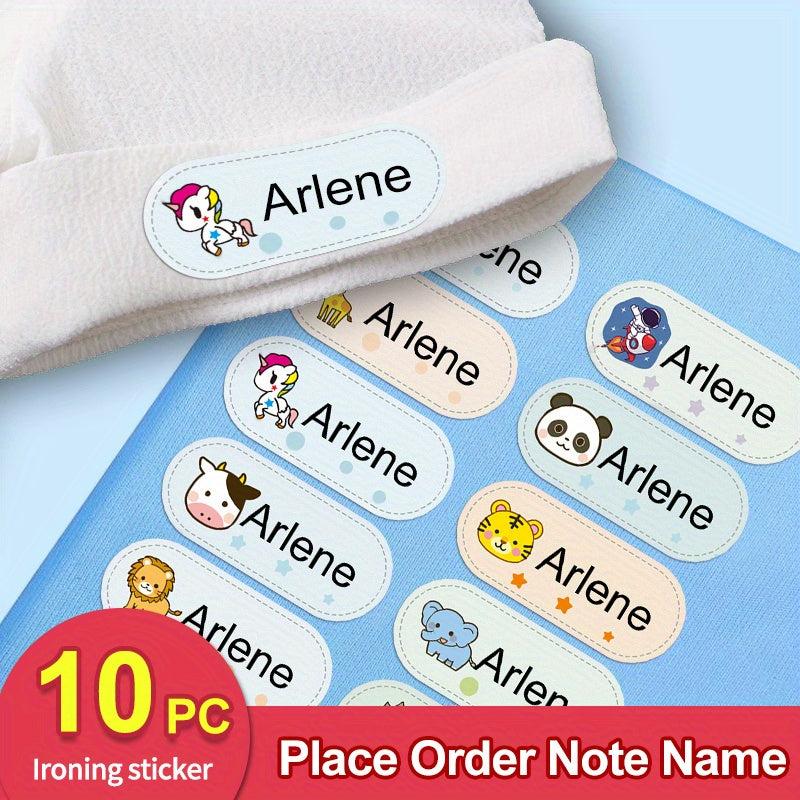 Embroidered Student Name Stickers for Personalized Clothing
