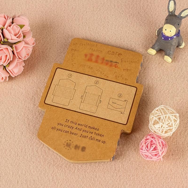45 Retro Envelope Shaped Sticky Notes with Thank You Cards
