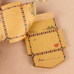 45 Retro Envelope Shaped Sticky Notes with Thank You Cards