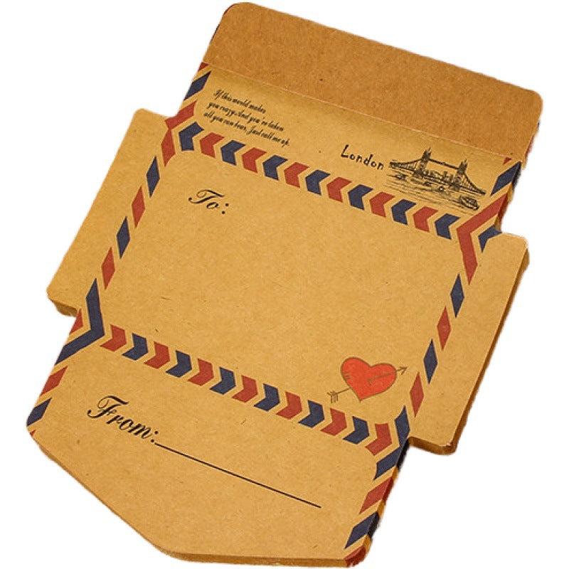 45 Retro Envelope Shaped Sticky Notes with Thank You Cards
