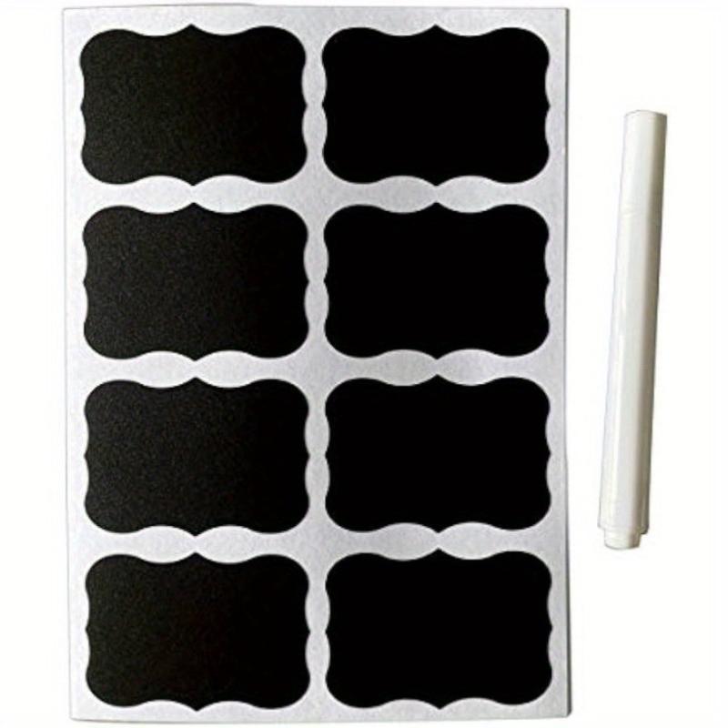 96 Chalkboard Sticker Labels 5cmx3 Resuable for Storage Bins Glass Jars