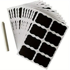 96 Chalkboard Sticker Labels 5cmx3 Resuable for Storage Bins Glass Jars
