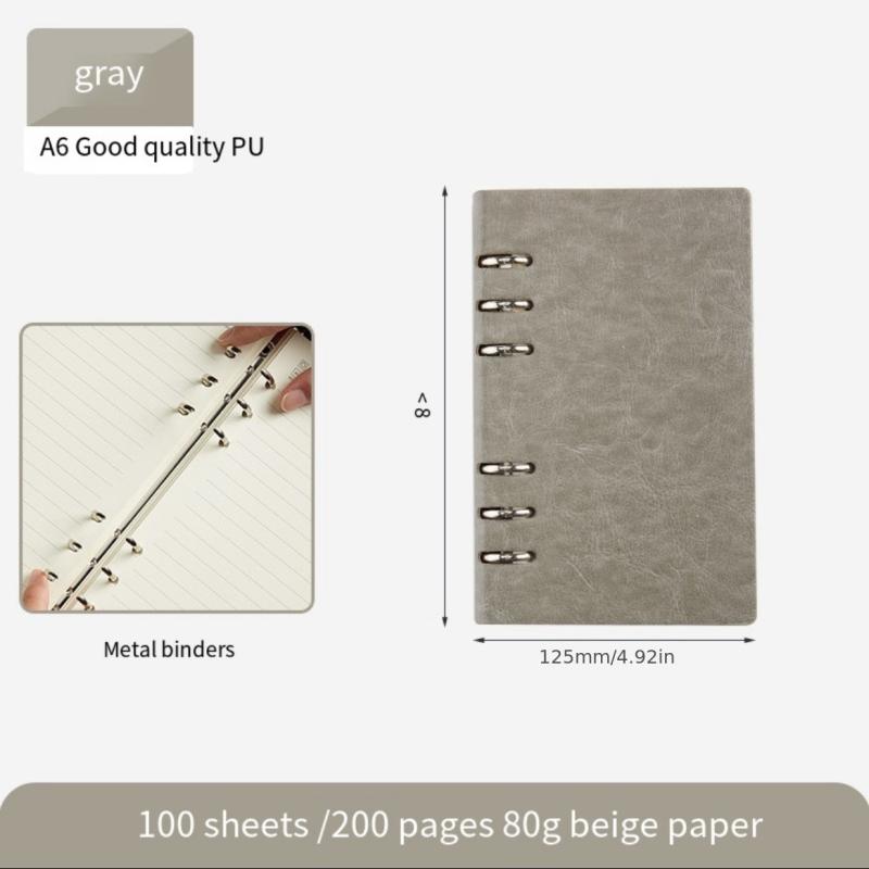 Notebook w/ Detachable Notepad Business Office Meeting Record Book
