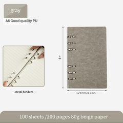Notebook w/ Detachable Notepad Business Office Meeting Record Book