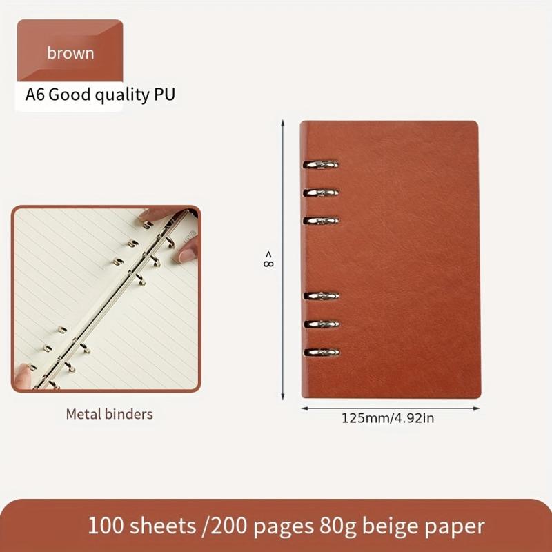 Notebook w/ Detachable Notepad Business Office Meeting Record Book