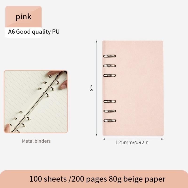 Notebook w/ Detachable Notepad Business Office Meeting Record Book