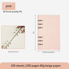 Notebook w/ Detachable Notepad Business Office Meeting Record Book