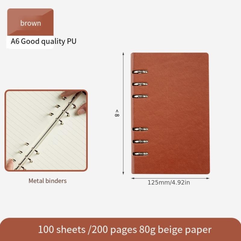Notebook w/ Detachable Notepad Business Office Meeting Record Book