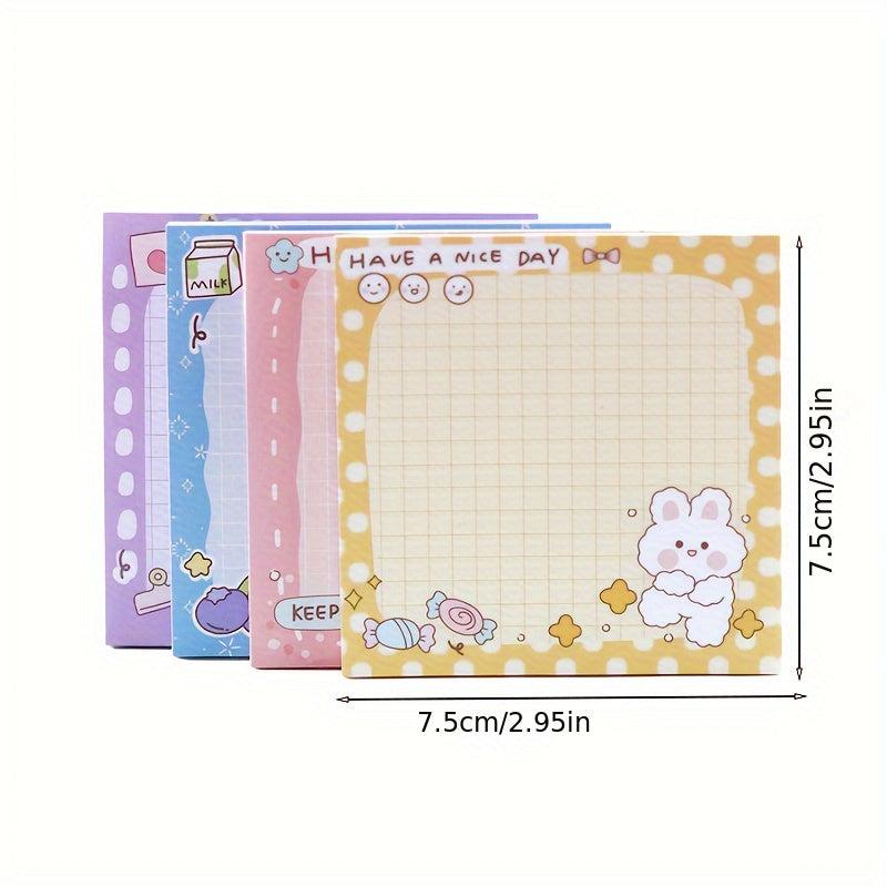 Cute Rabbit Sticky Notes - Tearable Office Note Paper