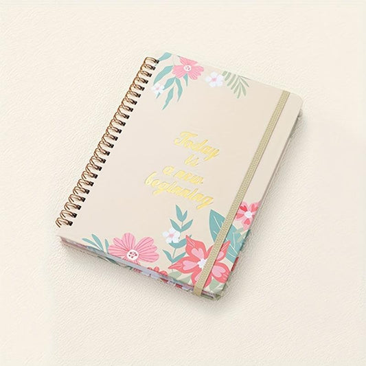 Weekly Plan Book A5 Spiral Notebook Loose leaf English Planner Schedule Diary
