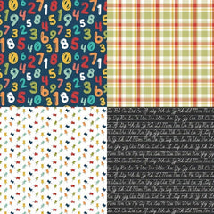 24sheets Back To School Theme Scrapbooking DIY Paper